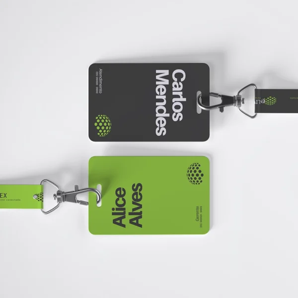 Crachá + Cordão Personalizado