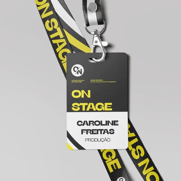 Credencial para Evento + Cordão Personalizado